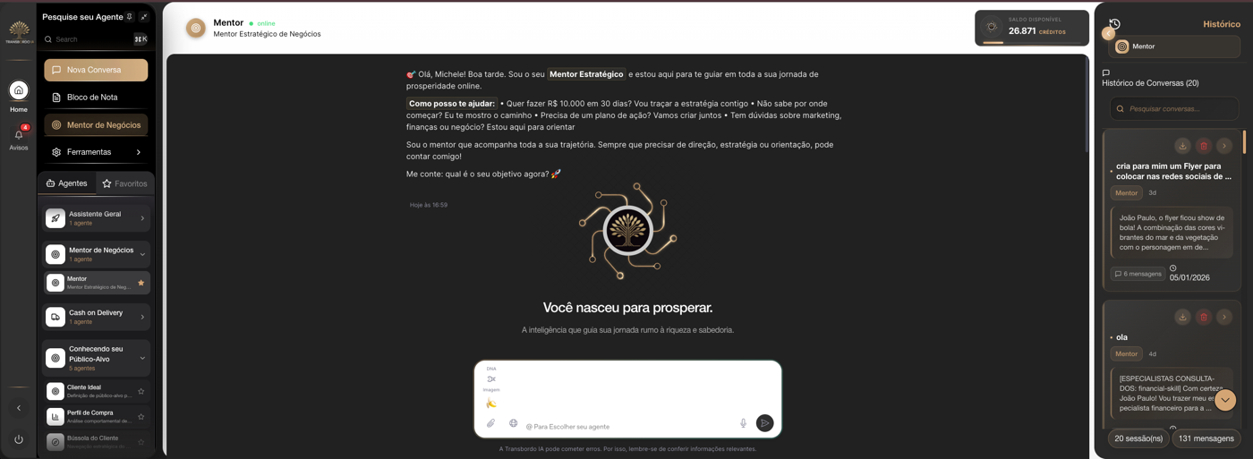 Chat da central de conhecimento da Transbordo